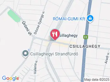 Étkező Budapest a térképen