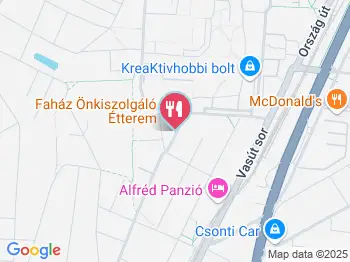 Faház Önkiszolgáló Étterem Budapest a térképen