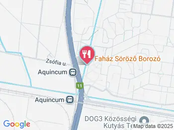 Faház söröző borozó Budapest a térképen