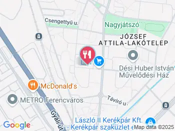 Fahéj Cukrászda & Pékség - Lobogó utca Budapest a térképen