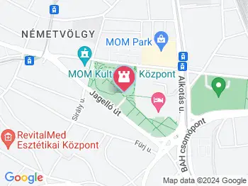 A fasizmus áldozatainak emlékműve Budapest a térképen