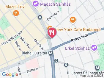 Fat Angel Pubfood Budapest a térképen