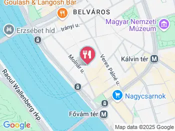 Fatál Étterem Budapest a térképen