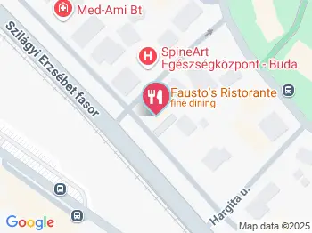Fausto's Ristorante Budapest a térképen
