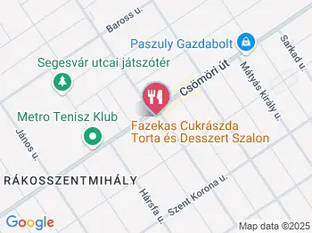 Fazekas Cukrászda Budapest a térképen