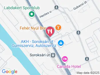 Fehér Nyúl Brewery Budapest a térképen