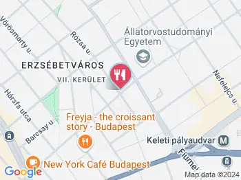 Fehér Rózsa Kávézó Budapest a térképen