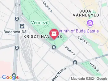 Fekvő nő Budapest a térképen