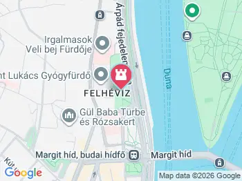 Fekvő nőalak lanttal Budapest a térképen