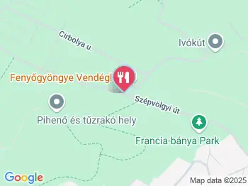 Fenyőgyöngye Vendéglő Budapest a térképen