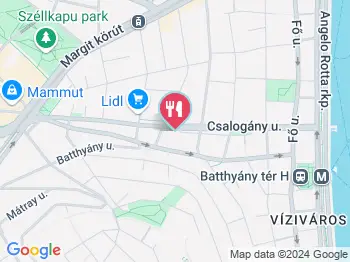 Fermento Pizza Budapest a térképen