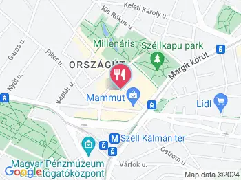 Fetekert - Fény utcai piac Budapest a térképen