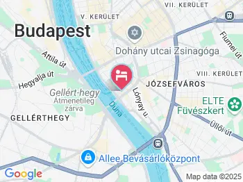 Fifth Hostel Budapest a térképen