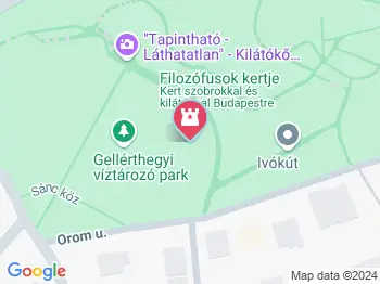 Filozófusok kertje Budapest a térképen