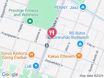 Fittbutiq Kitchen Budapest a térképen