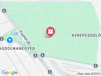 Fiumei úti Sírkert Budapest a térképen