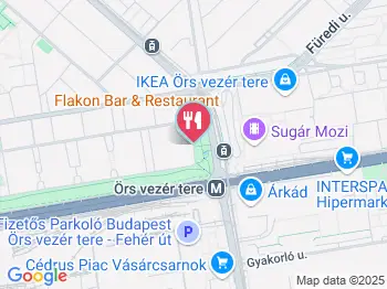 Flakon Bar & Restaurant Budapest a térképen