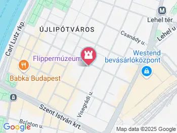 Flippermúzeum Budapest a térképen