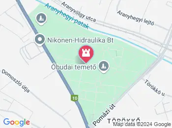 Főnixmadár Budapest a térképen