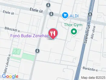 Fonó Budai Zeneház Kávézó Budapest a térképen