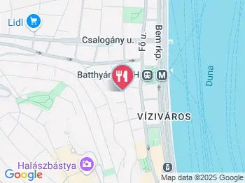 Food Fusion Budapest a térképen