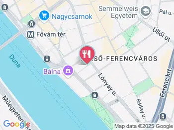 Forever Young Budapest a térképen