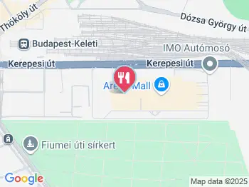 Főzelékfaló Ételbár - Arena Mall Budapest a térképen