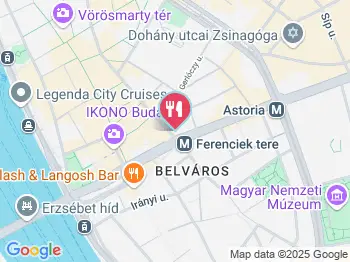 Főzelékfaló Ételbár - Ferenciek tere Budapest a térképen