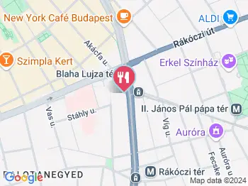 Fresh Corner - Blaha Lujza tér Budapest a térképen