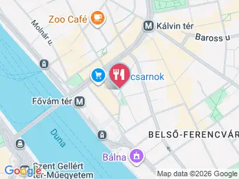 Freyja Bakery Budapest a térképen