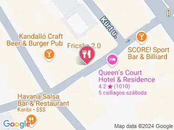 Fricska 2.0 Budapest a térképen