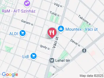 Frigo Burger Budapest a térképen