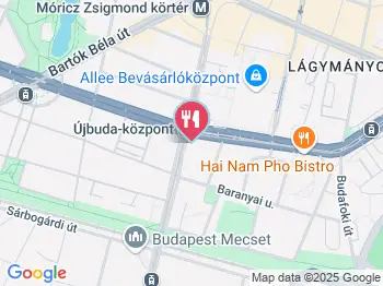 Friss Pékség - Fehérvári út Budapest a térképen