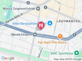 Frissensült Halak - Fehérvári úti Vásárcsarnok Budapest a térképen