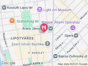 Fruccola - Arany János utca Budapest a térképen