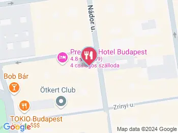 Fruska Bistro - Nádor utca Budapest a térképen