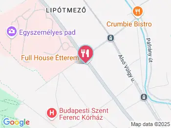 Full House Étterem-Pizzéria Budapest a térképen