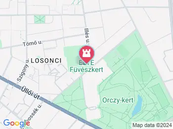 Garden of Lights Budapest - ELTE Füvészkert Budapest a térképen