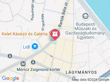 Gárdonyi Géza szobor Budapest a térképen