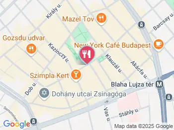 Garzon Cafe Budapest a térképen