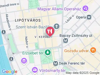 Gelarto Rosa Budapest a térképen