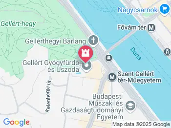 Gellért Gyógyfürdő és Uszoda Budapest a térképen