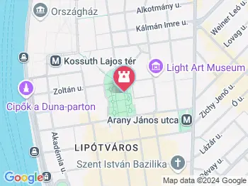 George Bush szobra Budapest a térképen