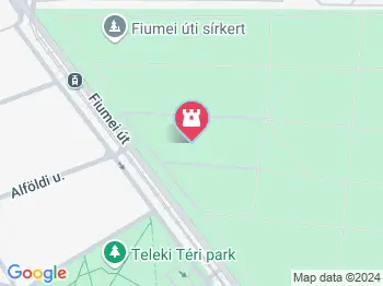 Gérecz Attila sírja Budapest a térképen
