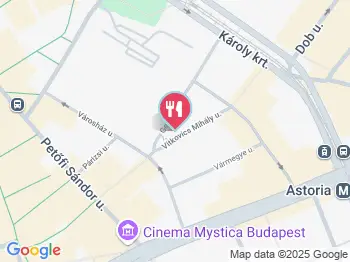 Gerlóczy Cafe Budapest a térképen