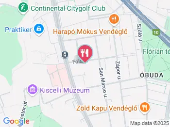 Gigler Vendéglő Budapest a térképen