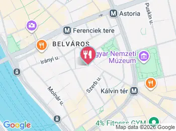 Ginger & Paris Budapest a térképen