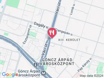 Gnocco Center Point Étterem & Kávézó Budapest a térképen