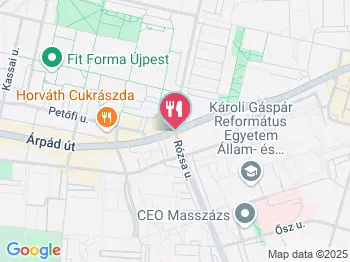 GoGo Hami Rózsa Budapest a térképen