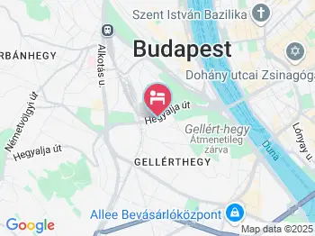 Gold Hotel Wine & Dine Budapest a térképen